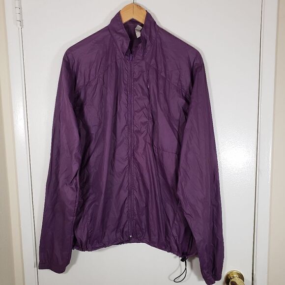 American Apparel Purple Lightweight 80s 90s Windbreaker Size L - Picture 1 of 10